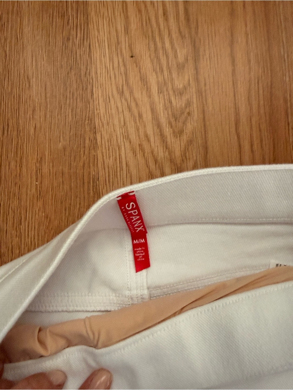 SPANX White Leggings with Nude Liner - Picture 4 of 4